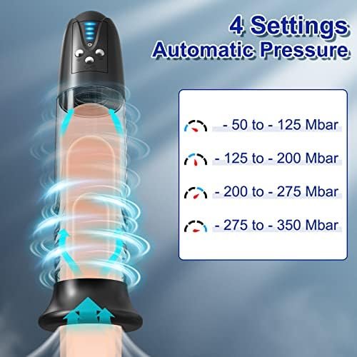 Electric Male Penis Pump Sex Toys, Adult Toys Automatic Penis Enlargement Extend Vacuum Pump Stimulator With 4 Suction Modes, Penis Enlarge Air Pressure Device, Adult Male Sex Toy & Games For Man Men - Image 2
