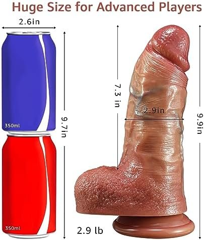 Huge Dildo Sex Toys For Woman, Juguetes Sexuales With Suction Cup For Adult Sex Toys & Games, 10 Inche Long And 3 Inche Thick Dildo, Women Sex Toys Soft Silicone Dildo For Hands-Free Play - Image 2