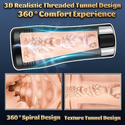 Male Masturbator Sucking Toys Cup Tight Vagina Tunnel Oral Sex Toys, Adult Pocket Pussy For Men, Male Masterburbter Stroker 3D Realistic Textured Vagina Toys, Sex Toys For Men Blow-Job Sex Machine - Image 2