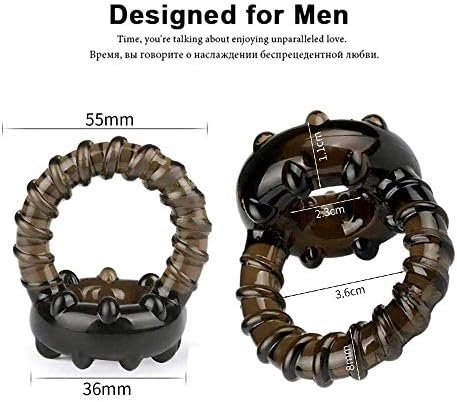 Boruite Cock Rings For Men For Sex, 1 Pcs Penis Rings Soft Silicone Sex Toys For Couples Erection Enhancer Adult Sex Toys & Games, Brown - Image 2