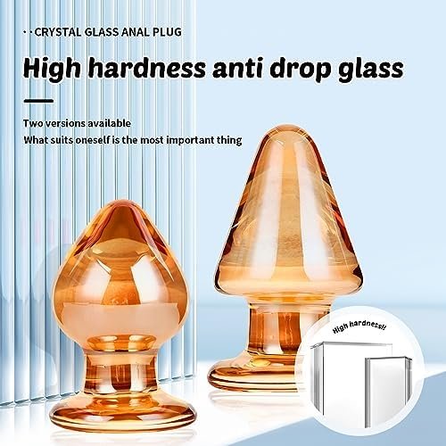 Super Big Butt Plug Trainer,Anal Plug Crystal Glass Anus Dilator For Beginner Advanced Men Women(5501A) - Image 2
