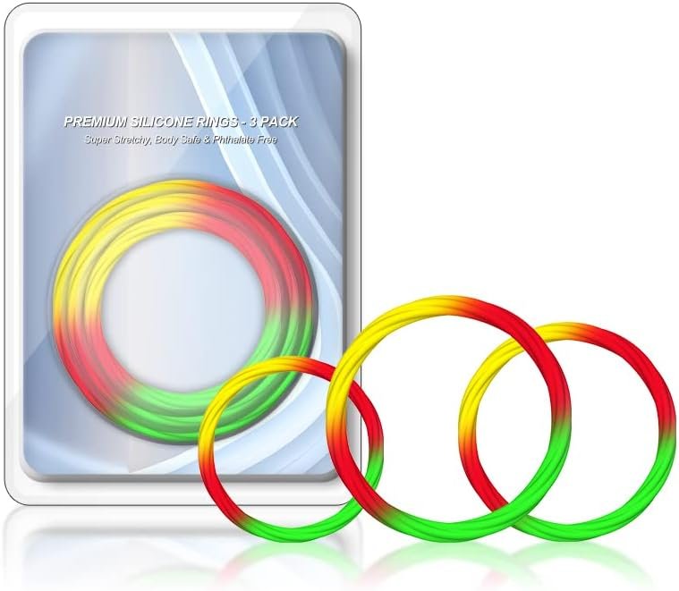 Cock Rings With 3 Different Sizes - Premium Grade Soft Silicone Adjustable Penis Rings For Male Erection Enhancing Love Ring For Long Lasting Stronger, Adult Male Sex Toys For Men Or Couples