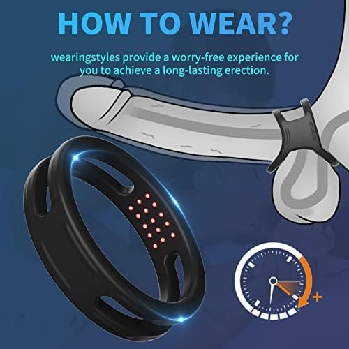Silicone Penis Rings Set With 6 Different Sizes Cock Rings For Erection Enhancing, Long Lasting Stronger Sex Toy, Adult Sex Toys & Games - Image 2