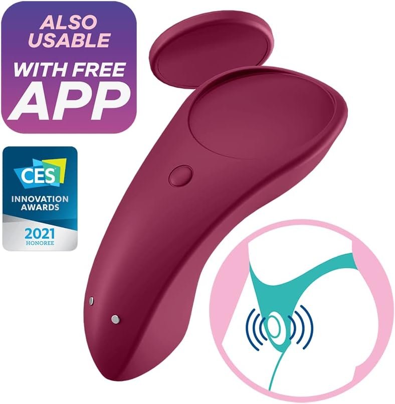 Satisfyer Sexy Secret Panty Vibrator With App Control - Vibrating Clitoris Stimulator, Compatible With Satisfyer App, Waterproof, Rechargeable - Image 2