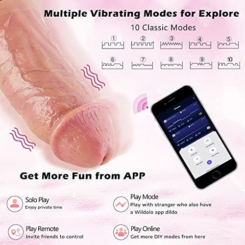 Huge Thick Realistic Monster Dildo, Hismith Large App Control Vibrating Dildo For Women, Giant Horse Dildo, Big Fat Alien Soft Animal Fatansy Silicone Wide Dildos, Massive Vibrator Adult Sex Toys - Image 2