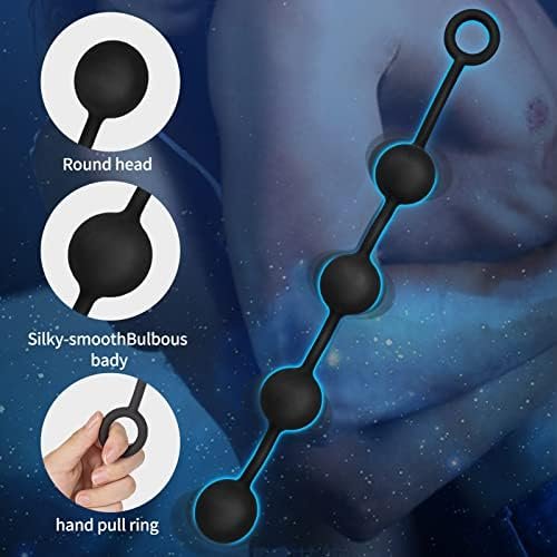 Silicone Anal Bead Butt Plug, Four Silicone Ball Anal Chains,15 Inches Long, Anal Sex Toy , Adult Sex Toys Suitable For Beginners And Advanced Users - Image 2