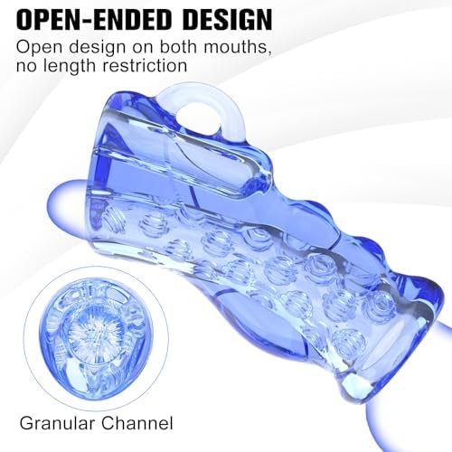 Manual Extrusion Stroker Male Masturbator, Dual Open Ended Sex Toys For Men With Vagina Textured, Pocket Pussy Stroker Sex Adult Toys Portable Masturbation Sleeve For Men - Image 2