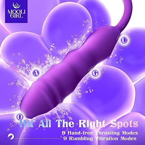 Thrusting Dildo Vibrator Adult Toys - 9 Inches Realistic Dildos Sex Toy With 9 Thrust Modes 10 Vibrations, Hands-Free Anal Clitoral G Spot Dildo Vibrators Adult Sex Toys & Games For Women Couples Fun - Image 2