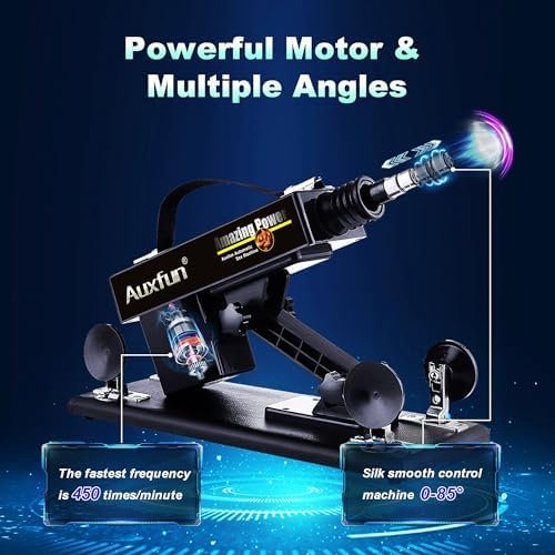 Auxfun Adult Sex Toys Fuck Machine Consoladores,Sex Machine Adult Toys With 6 Accessories,Couples Sex Toys Jugetes Sexuales With 3Xlr Connector Hands Free - Image 2