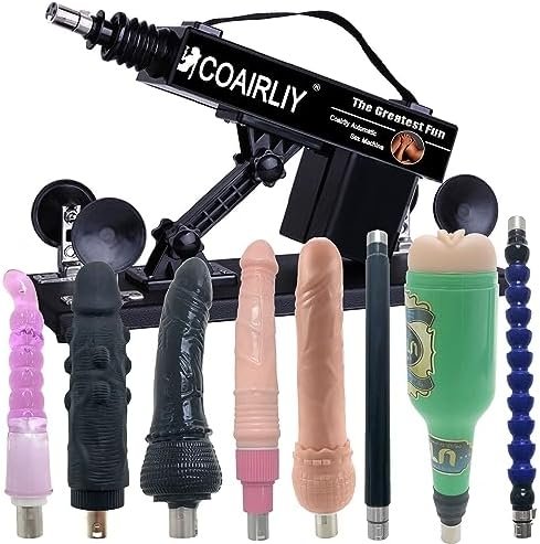 Sex Machine Thrusting Love Machine, Automatic Sex Machines Device For Female And Male Masturbation With 8 Attachments