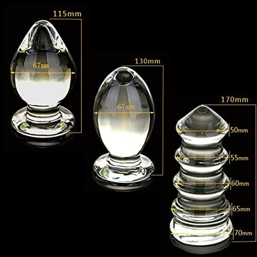 Faraway Glass Butt Plug, Anal Plug Large Crystal Clean Big Anal Plug, Anal Dildo Balls Anal Sex Toys For Woman 140X48Mm - Image 2