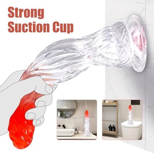 Resxong 11.8 Inch Monster Dildo, Realistic Clear Dildo With Strong Suction Cup For Hands-Free Play, Anal Dildo For Women, Adult Toys For Men Female Couples(Tpe) - Image 3