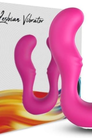 Realistic Dildo For Women, Double-Ended Dildos Adult Sex Toys Clitoris G Spot Anal Stimulator With 9 * 2 Powerful Vibration Mode Waterproof Powerful Rose Toy For Women Men And Couples (L)