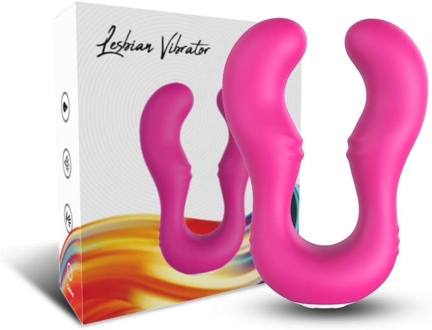 Realistic Dildo For Women, Double-Ended Dildos Adult Sex Toys Clitoris G Spot Anal Stimulator With 9 * 2 Powerful Vibration Mode Waterproof Powerful Rose Toy For Women Men And Couples (L)