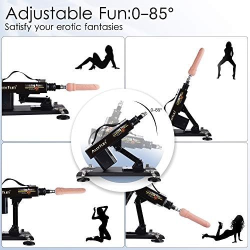 Hismith Adjustable Sex Machine, 3Xlr Connector Love Machine Male And Female Masturbation Thrusting Fucking Machine Pumping Gun With 8 Attachments - Image 2