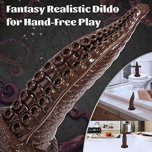 Tentacle Dildo For Women, Huge Anal Dildo With Strong Suction Cup For Hands-Free Play, Realistic Dildo Sex Toys For Men Prostate Massage, 9.2 In Monster Dragon Dildo Adult Sex Toys - Image 3