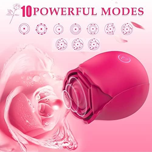 Rose Sex Toys For Women – Upgraded Rose Sex Stimulator For Women With 10 Thrusting Dildo G Spot Vibrator Clitoral Stimulator, Rose Adult Sex Toys Games For Woman Couples Pleasure Tm-11 - Image 2