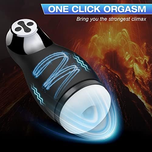 Eupher Automatic Male Masturbator Cup,Vacuum Sucking Masturbation Cup With 10 Vibration & 3 Suction For Penis Massager, Electric Pocket Pussy Stroker,Blowjob Vagina 3D Textured Adult Sex Toys For Men - Image 3