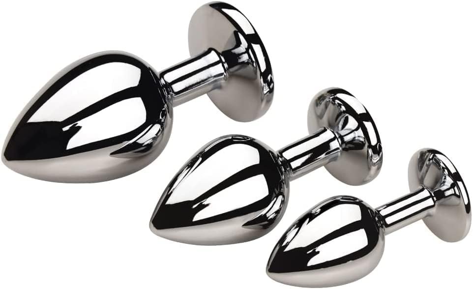 Stainless Steel Portable 3Pcs Butt Toys Plug Trainer Kit Anales Expanding Butt Adult Toys Props Relaxing Tool For Women Men Gifts Sunglasses - Image 2