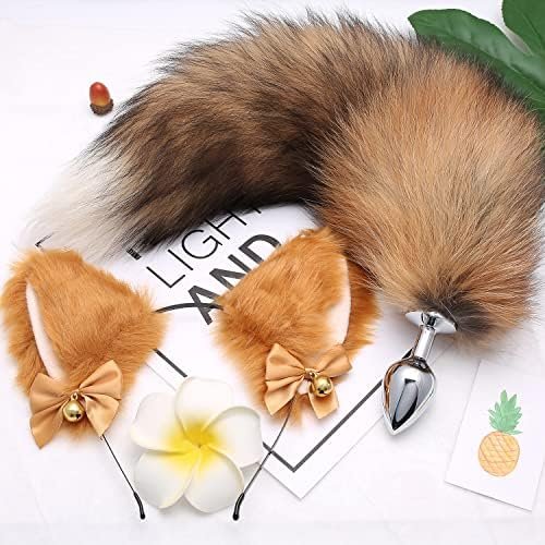 Akstore Fox Tail Anal Butt Plug Sex Toys For Sm & Cospaly (Golden) - Image 3