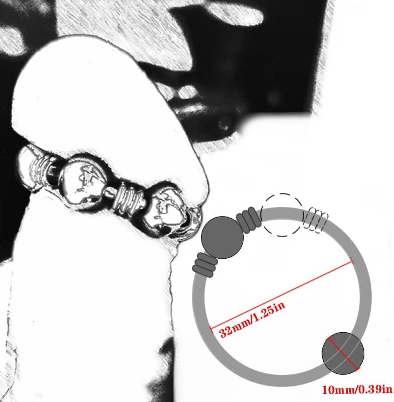 Anmooee Stainless Steel Penis Ring Sex Toys For Men Male Delay Ejaculation Metal Cock Ring With Glans Stimulator Semen Lock Male Penis Loop - Image 2