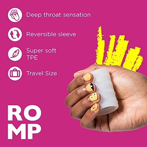 Romp Mosh Male Stroker - Male Masturbator With 2.5 Inch Reversable Sleeve - Multi-Textured Penis Stroker - Lifelike Sensation Male Self Pleasuring Toy - Manual Easy Clean Adult Sex Toys For Men - Image 3