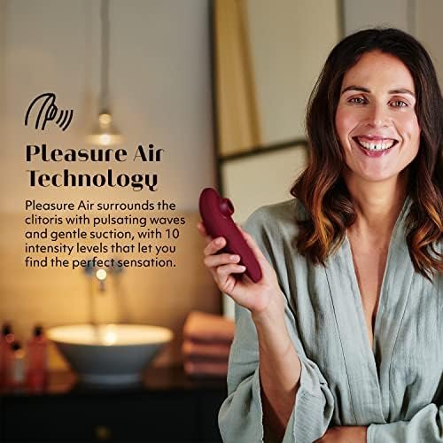 Womanizer Classic 2 Clitoral Vibrator Clit Massaging Vibrating Massager Sex Toy For Women, Bordeaux - Image 2