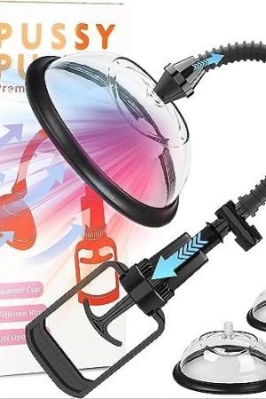 Sexual Enhancers Sex Toys Pump For Women, Manual Vag-Ina Pump For Intense Stimulation, Adult Toys Clito-Ral Stimulator To Increases Sensation And Enhances Sexual Pleasure Tools For Women Black