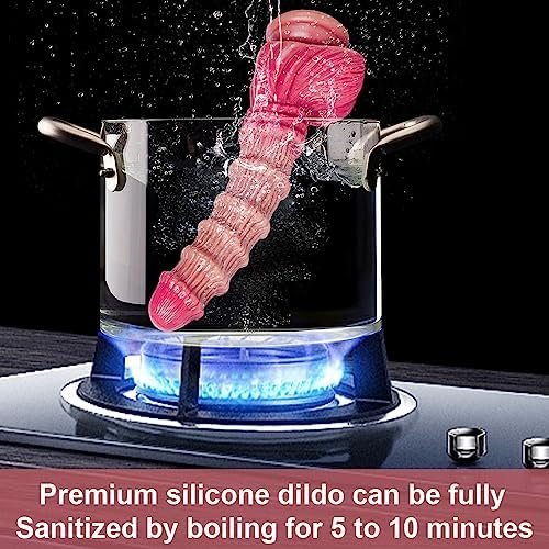 Realistic Monster Silicone Dildo: 9.3" Ribbed Textured Shape With Strong Suction Cup - Big Fantasy Dildo For Women - Large Anal Plug Dildo Prostate Massager - Adult Sex Toy - Image 2