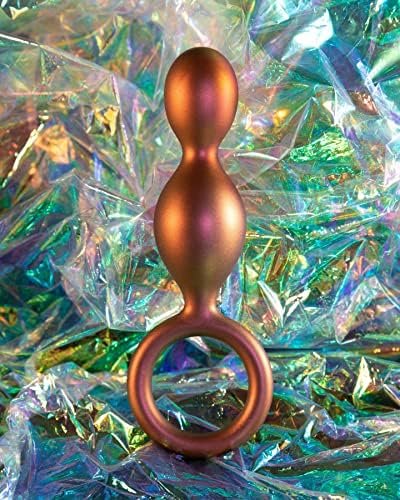 Anal Adventures Dujour Silicone Anal Plug Beads - Beaded Buttplug - Loop At Base For Easy Pull And Safety - Satin Smooth Texture Ultrasilk - Tapered Head - Sex Toy For Him Her Couples - Image 3