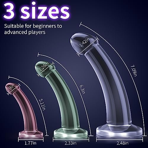 Anal Butt Plug Trainer Kit, Anal Training Set, 3 Sizes Anal Plugs Training Simple Dildos Set With Strong Suction Cup Base Anal Prostate Vaginal G-Spot Sex Toys For Beginners To Advanced Users - Image 2