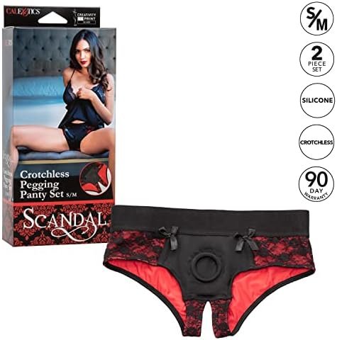 Calexotics Scandal® Crotchless Pegging Panty Set Multi - Image 3