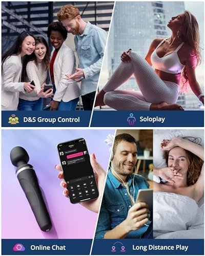 Lovense Domi 2 Wand Massager For Women Men, Classic Wand Vibrator, Powerful Stimulator With Dual Rotating Head, Bluetooth App Controlled, Customizable Vibrations Partner Play - Image 3