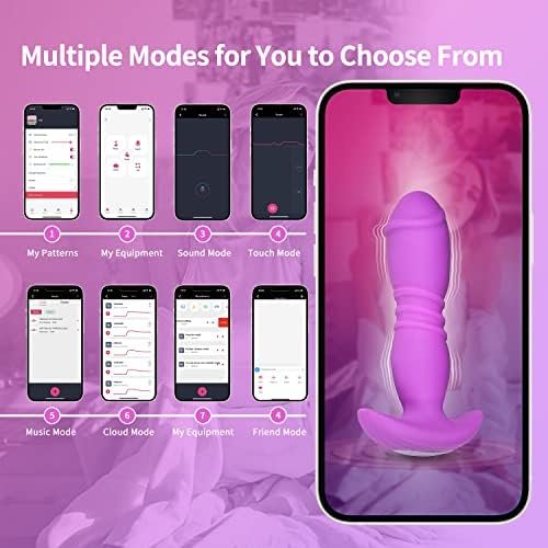 Plug-In Vibrator, Adult Sex Toy Vibrator, Vibrator And Telescopic Massager, Male Sex Toys, Male And Female Sex Toys, Purple - Image 3