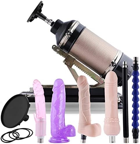 Hismith Mini Sex Machine Thrusting With 7 Attachments Lifelike Dildos And Masturbation Cup For Unisex, Powerful Speed Love Machines Gun For Women For 3Xlr
