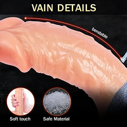 Kuuval 7.6Inches Strap-On Dildo Realistic Dildo With Wearable,Fetish Fantasy Strap Harness Adult Sex Toy Suction Cup For Couple Pegging Women Lesbian Silicone Dildo For Sex Fun - Image 2