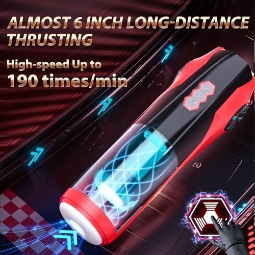 Sex Toys For Men Male Masturbator - Male Sex Toy Upgraded 10 Thrusting & Rotating Modes, Adult Toys Pocket Pussy Male Stroker With Textured Sleeve, Male Sex Toys Automatic Car-Shaped Mastubators - Image 2
