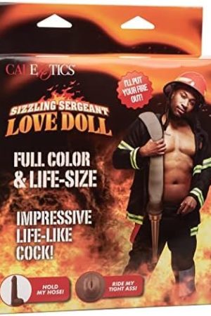Calexotics Sizzling Sergeant Love Doll โ Full Size Inflatable Male Sex Doll - Novelty Adult Sex Toy โ Brown