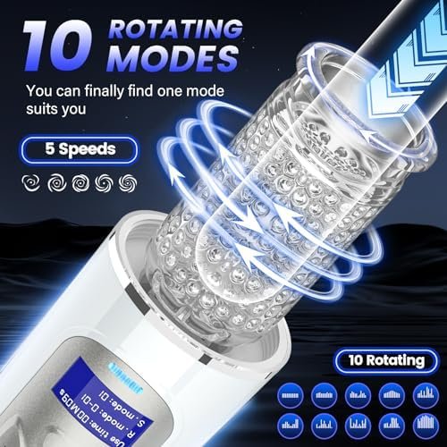 Male Masturbator Adult Sex Toys For Men, Male Sex Toys With 5 Speed 10 Rotating 6 Voice Modes Mens Sex Toys Male Masterburbater, Adult Toys Male Vibrator Male Sex Toy For Men - Image 3