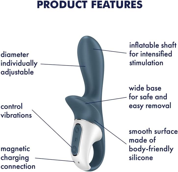 Satisfyer Air Pump Booty 2 Anal Vibrator With Inflatable Shaft - Vibrating Anal Plug, Butt Plug, Prostate Stimulator, Butt Sex Toy For Men And Women - Unisex, Waterproof, Rechargeable - Image 2