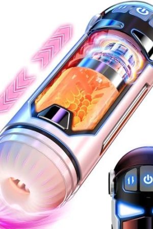 Automatic Male Masturbators Sex Toys - Male Sex Toy Penis Pump With 4 Thrusting Modes & 3D Realistic Sleeve Heating Male Masturbator, Hands Free Mens Sex Toy Pocket Pussy Adult Sex Toys For Men