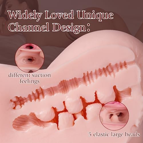 Tantaly 5.5Lb Sex Doll Male Sex Dolls Entry-Level Ass Pocket Pussy Adult Sex Toys For Men, Realistic Female Adult Torso Mini Butt Stroker With Tight Vaginal Anal Hip Male Masturbator Brandi Fair - Image 3