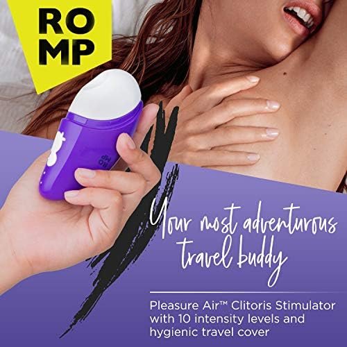 Romp Free Clitorial Sucker - Pleasure Air Clit Stimulator With 10 Intensity Levels - Clitoral Suction Toy With Travel Cover - Waterproof Adult Sex Toy - Purple - Image 2