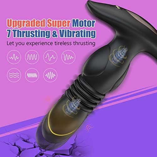 Ultrafast Thrusting Anal Plug Vibrator - Vibrating Butt Plug With App & Remote Control, Adult Male Sex Toys & Games For Womens Mens Pleasure, Prostate Massager Gay Toys Dildo With Anti-Slip Design - Image 2