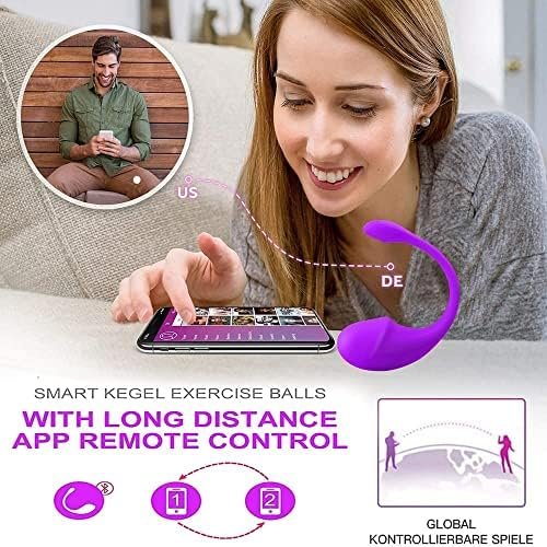 Swsrid Woman Remote Control Vibe For Couples- Smart Pelvic Floor Exerciser Waterproof Bladder Control Strengthening Trainer With App Remote Control Usb Chargeable (Rose) - Image 3
