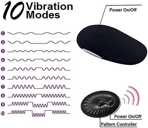 Wearable Panty Vibrators, Remote Control Vibrators With 10 Vibrating Modes, Tongue Vibrators For Vagina And Clitoral, Waterproof Magnetic Charging Sex Toys For Women Or Couples Black - Image 3