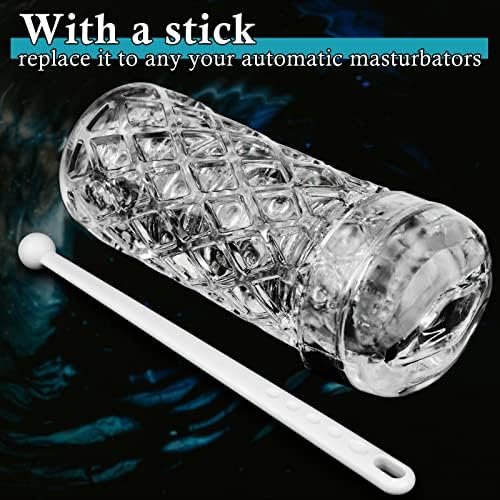 Male Masturbator Cup Masturbate Sleeve Sex Toy, Replacement Cups Crystal Vagina Oral Sleeve Transparent Stroker Blowjob Sucking Portable Stroker Easy Clean For Oral Play For Men - Image 2