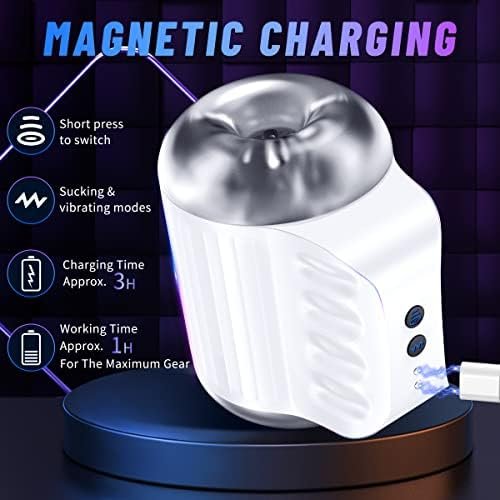 Male Masturbator Men Sex Toys - Male Masturbators With 4 Suction & 10 Vibration Modes, Sucking Male Masturbation Cup Adult Sex Toys For Men Sex Pleasure, Hands Free Pocket Pussy Stroker Penis Trainer - Image 3