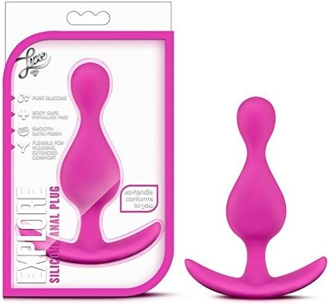 Blush Explore - Platinum Puria Silicone With Ultrasilk Wearable Anal Plug - Anchortech For Comfort And Safety - Stayput Design Keeps Butt Plug In Place - Soft And Pleasurable Sex Toy For Women - Black
