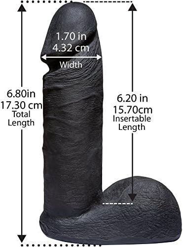 Doc Johnson Vac-U-Lock Codeblack - Ultraskyn - 6 Inch Realistic Cock - F-Machine And Harness Compatible Dildo - Image 2